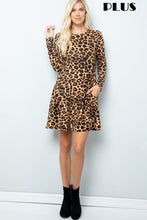 Load image into Gallery viewer, Animal Print Swing Dress
