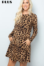 Load image into Gallery viewer, Animal Print Swing Dress
