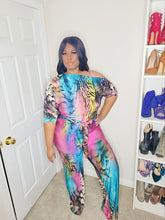 Load image into Gallery viewer, Printed Off Shoulder Jumpsuit
