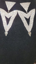 Load image into Gallery viewer, Rhinestone Triangle Earrings
