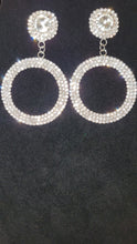 Load image into Gallery viewer, Rhinestone Circle Earrings
