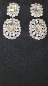 Rhinestone Cluster Earrings